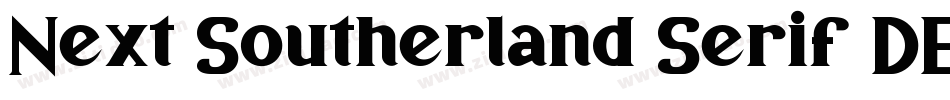 Next Southerland Serif DEMO字体转换